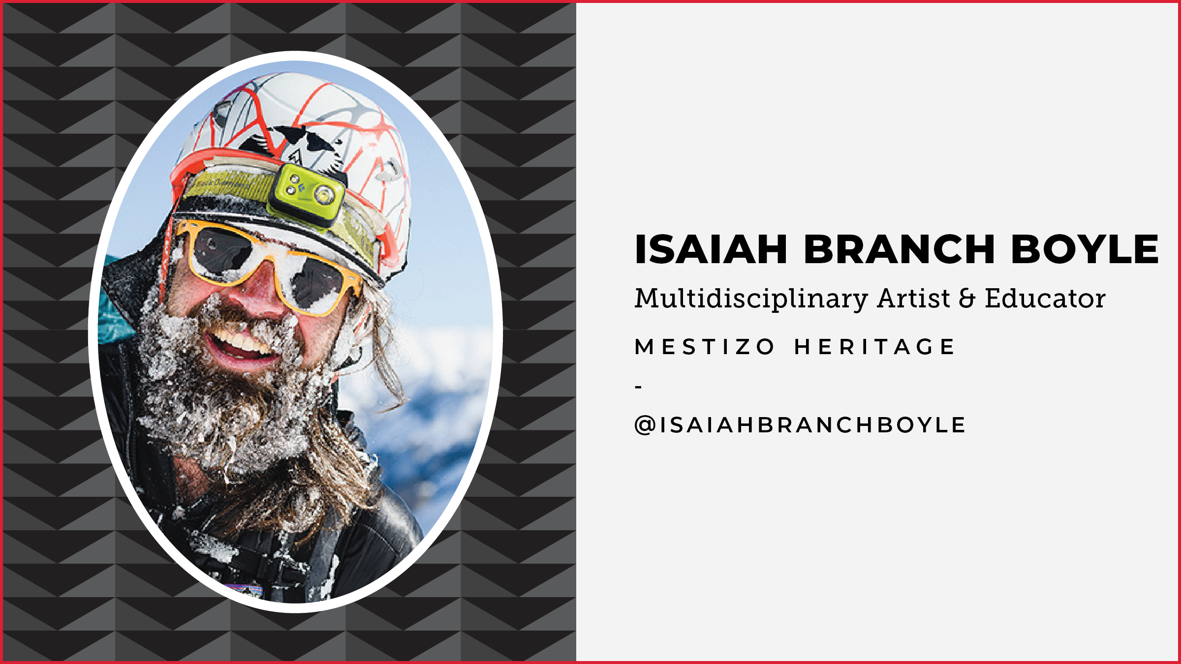 Artist biography for Isaiah Branch Boyle at Native Outdoors in connection with Winter Park Resort